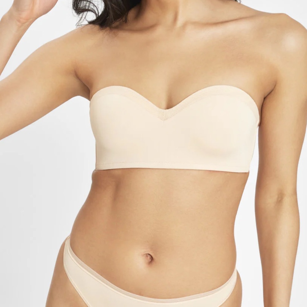 Lively No-Wire Strapless Bra in Toasted Almond 36C - NWOT